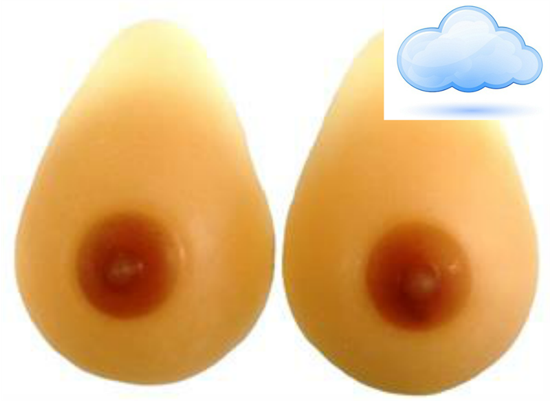 Pals Breast Forms- Teardrop ULTRALIGHT Series, LEVEL 4 - Crossdresser Accessories